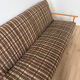 Canapé/day bed vintage tissu tweed à motif 70’s