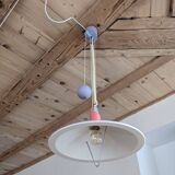 Suspension rises and falls with counterweight - Memphis design from the 80s - Briloner Made in West Germany