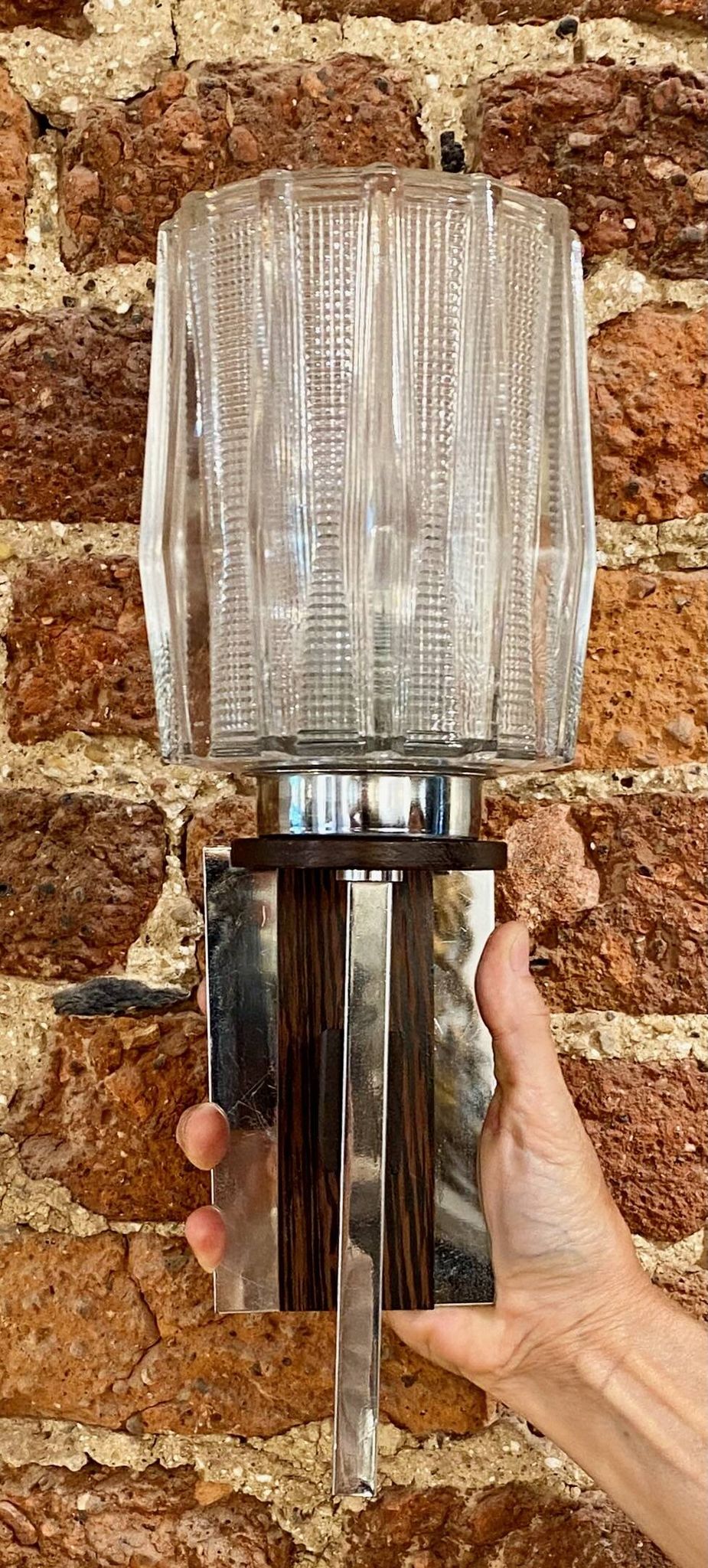 Pair of Mid-century Scandinavian Brutalist wall lights (1960s-70s)
