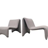 Set of 2 lounge chairs, 1970s