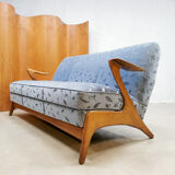 Danish vintage design Z shape sofa Kurt Østervig ‘floating armrests’