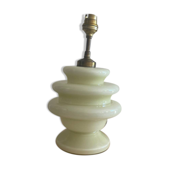 Pied de lampe opaline