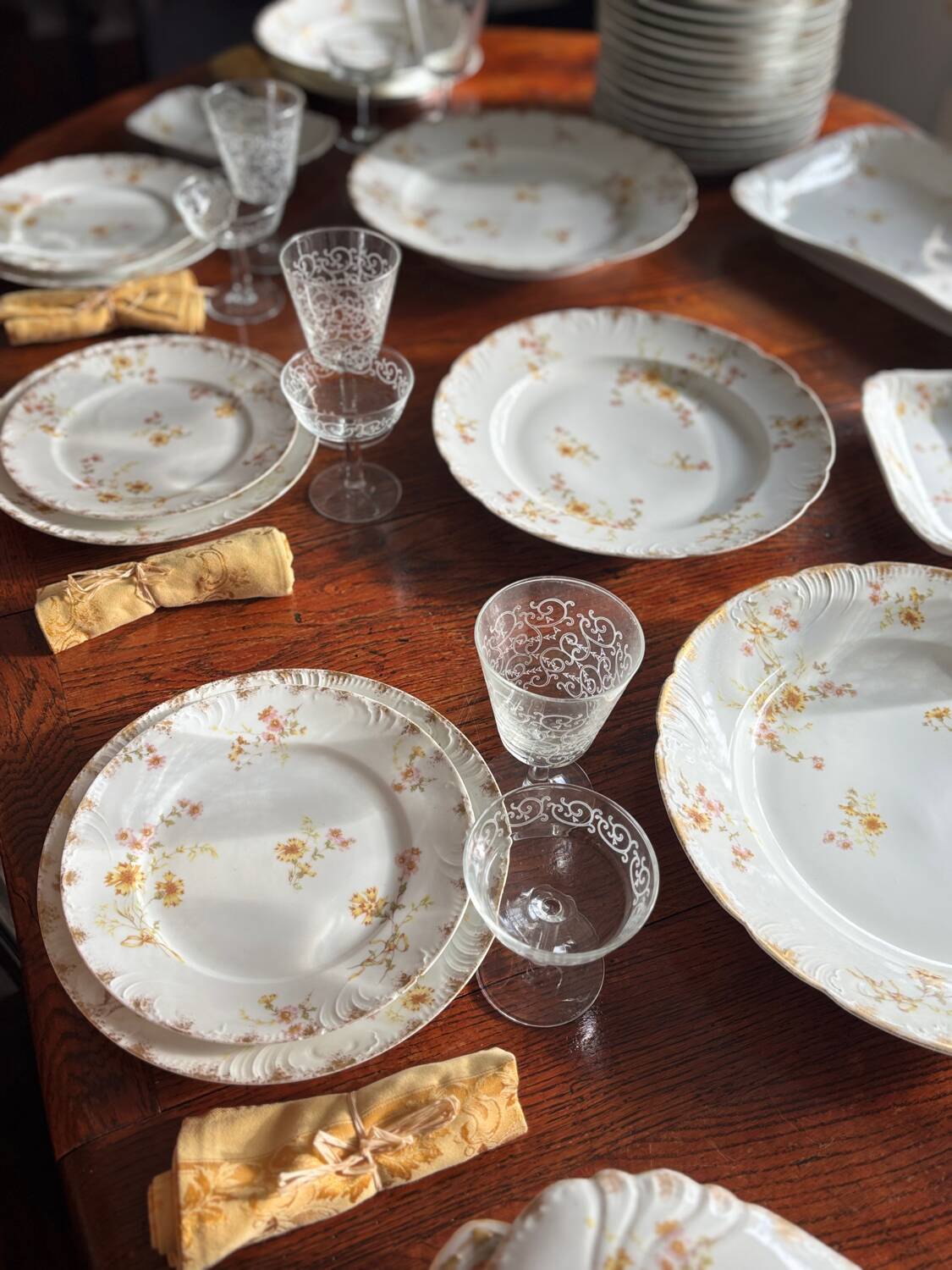 Rare service de table en porcelaine Haviland fin 19eme