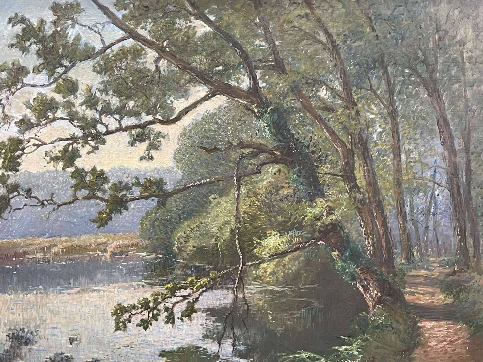 Oil on canvas by Auguste Louis Denis PENGUERN (20th century)