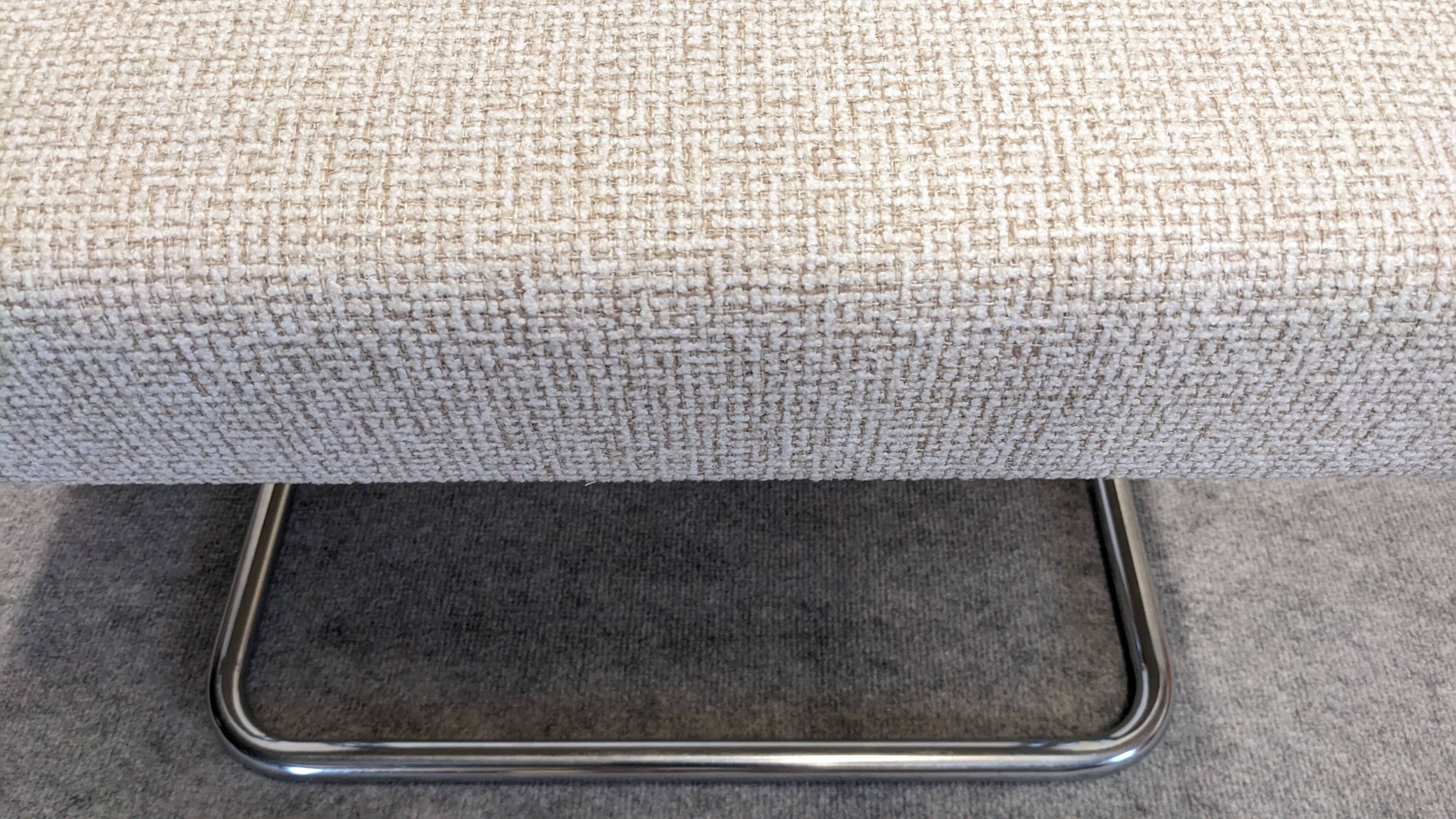 Low stool or tubular ottoman Space Age, France around 1970