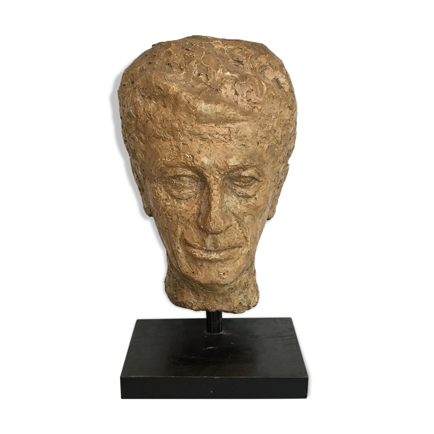 Henri paul marc boissonnade (xix-xx), portrait de pierre piget, artiste. h:45 cm