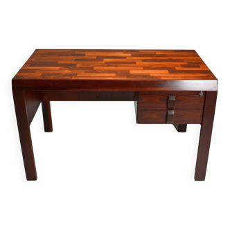 Rosewood desk by Jean Gillon for Italma. Brazil 1970s.