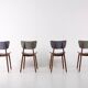 Set de 4 chaises Roger Landault modèle "6517"