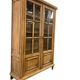 Vitrine en bois vintage / bibliothèque / étagère