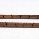 Set of Two Rosewood Wall Hangers, Denmark, 1970s