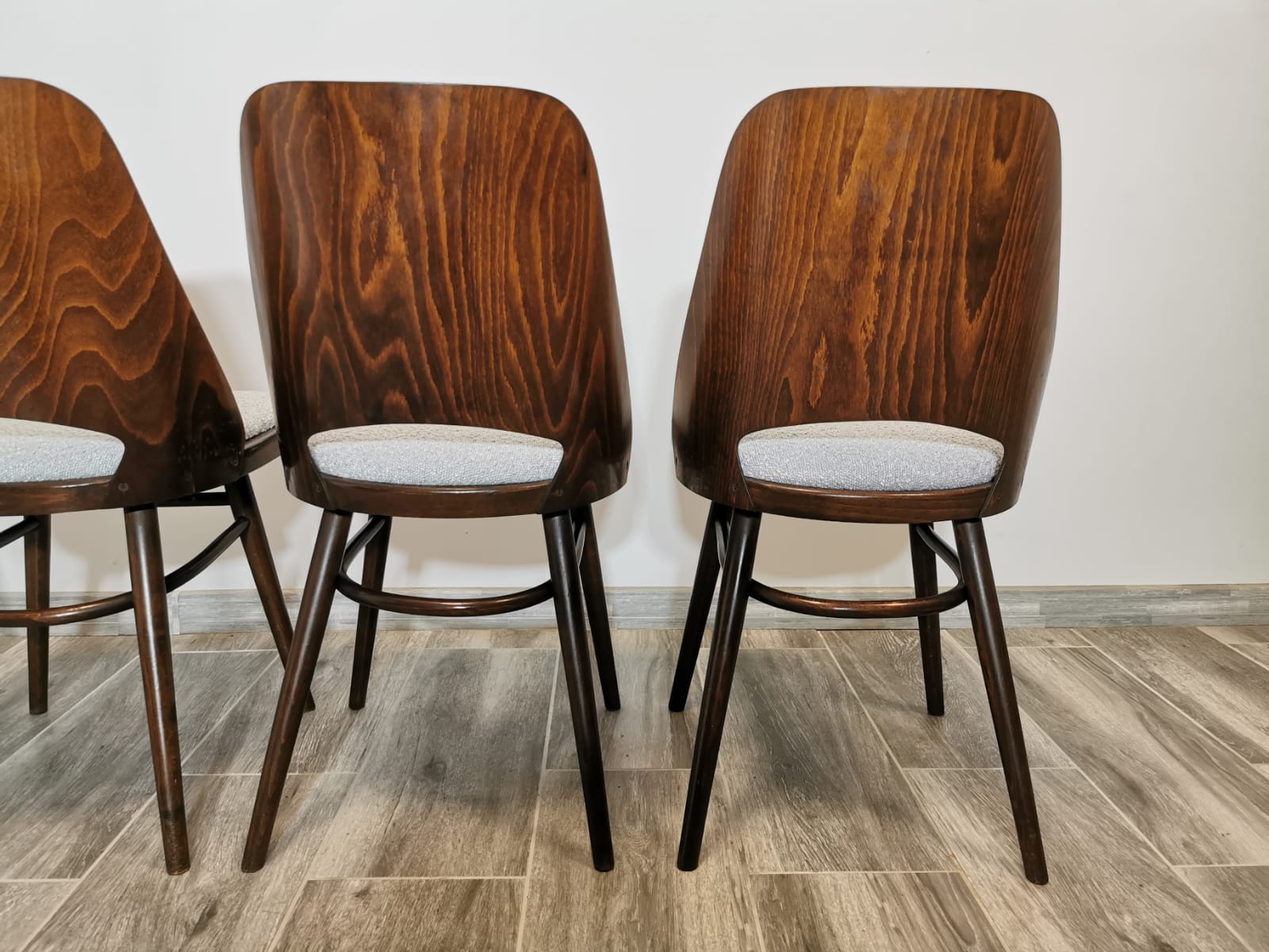 Dining Chairs by Radomir Hoffman for Ton, 1950s, Set of 4