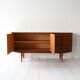 Vintage Scandinavian Teak Sideboard with Striking Grain