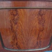Golden bronze Louis XVI style mahogany bed