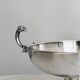 Silver-plated metal footed bowl