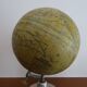 Terrestrial globe boiled cardboard J.Forest Girard Barrère & Thomas Ø 19.5 aluminum base