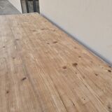 Old rustic farmhouse store table 2 drawers -2m22
