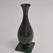 Jacob Ängman for GAB, solid bronze vase, Swedish grace / Art Deco