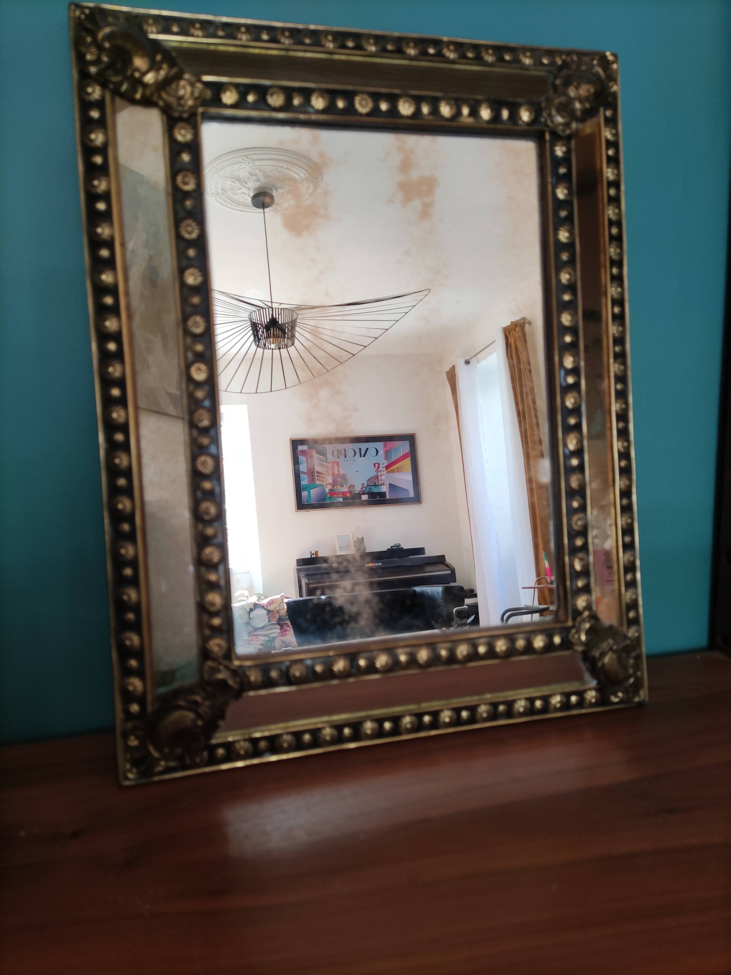 Brass parclose mirror