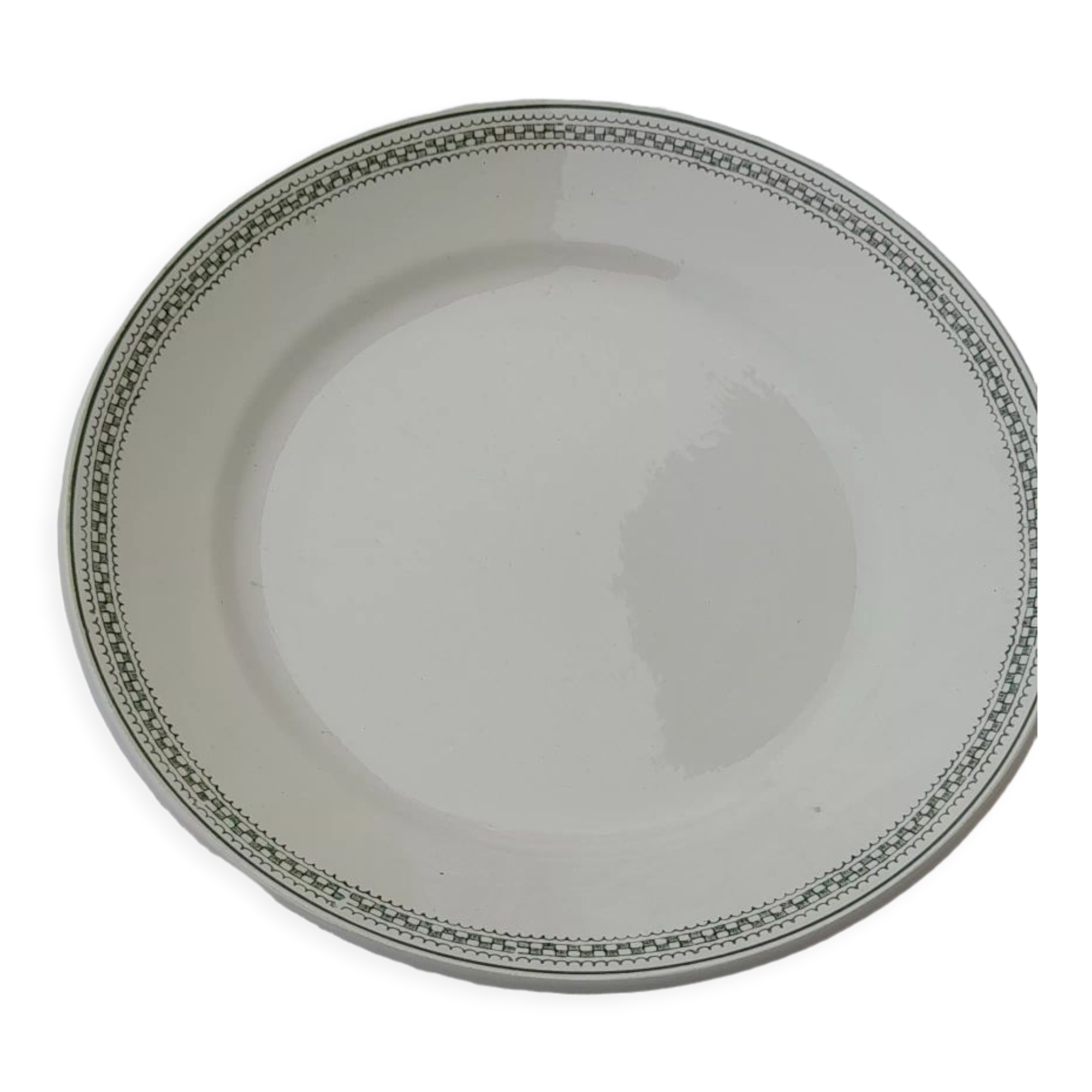 Round earthenware dish De Saint Amand model 4015 diam 27 cm