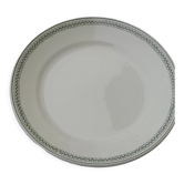 Plat rond en faïence De Saint Amand modèle 4015 diam 27 cm
