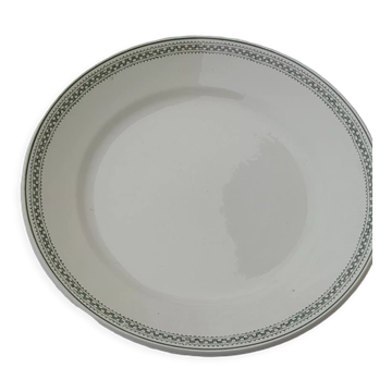 Round earthenware dish De Saint Amand model 4015 diam 27 cm