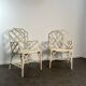 Pair of Angraves armchairs model Invincible in Chinese Chippendale style.