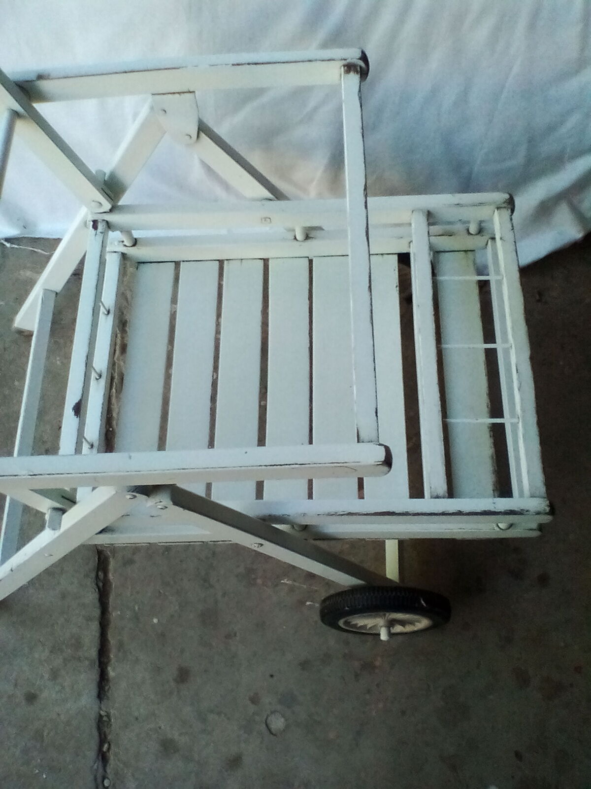 70s wooden folding dessert