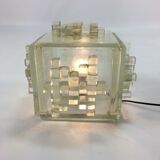 Italian Crystal "Apis" Table Lamp from Poliarte, 1960s