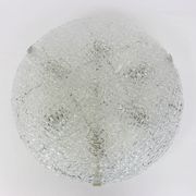 Large ice glass ceiling light by Kalmar, Austria, 1960s.