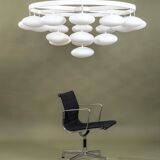 Impressive cloud chandelier mid-century modern of Volksgarten Milchhalle Vienna