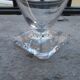 6 Daum crystal water glasses 22cl with square base h 11.6cm