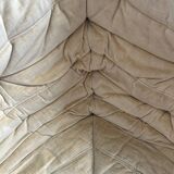 Canapé d’angle Togo ligne Roset en tissu velours beige