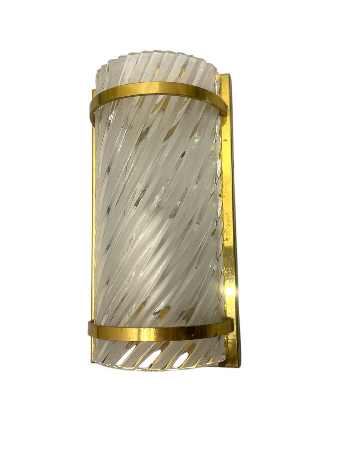 Single Brass Crystal Sconce