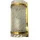 Single Brass Crystal Sconce