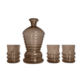 Smoked glass liquor service