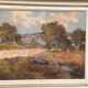 Original Oil on Canvas – “Landskap” by R. Keswik – Signed – Vintage