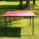 Table and its four chairs in Red formica
