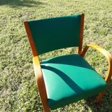 4 chaises et 2 fauteuils bow wood