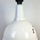 Large Industrial British White Enamel Pendant Lamp from Benjamin, 1960s