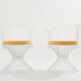 Mathieu Matégot pair of Anthéor armchairs 1950s