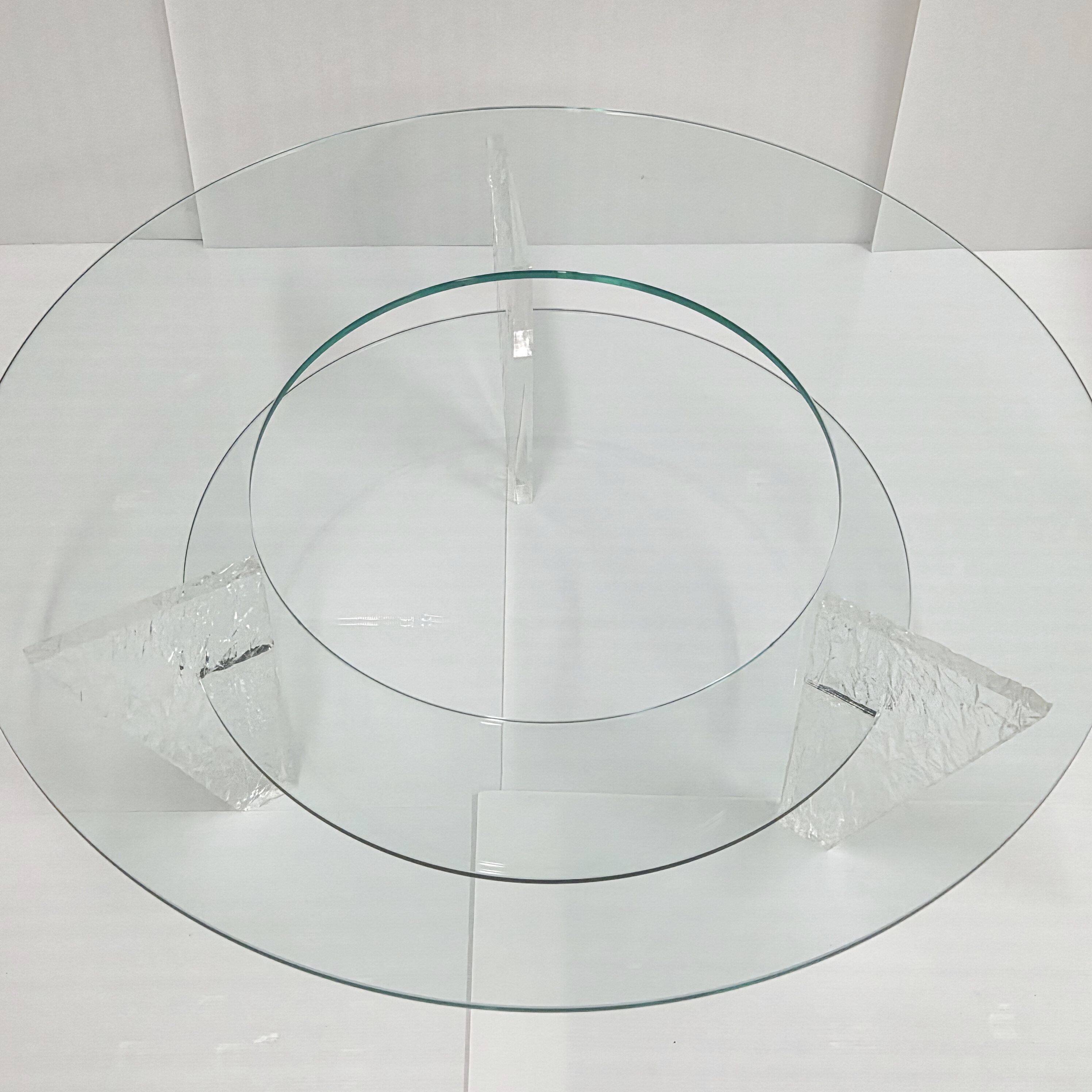 Vintage coffee table by Jeannot Cerutti, 1980