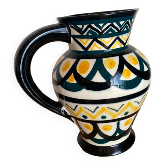 Saint Jean de Bretagne earthenware pitcher