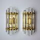 Pair of Venini wall lamps, Murano glass, Italy, 1970