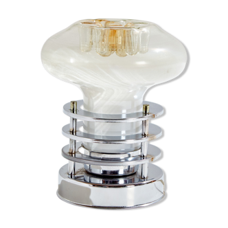 Lampe de table avec abat-jour en verre de Murano