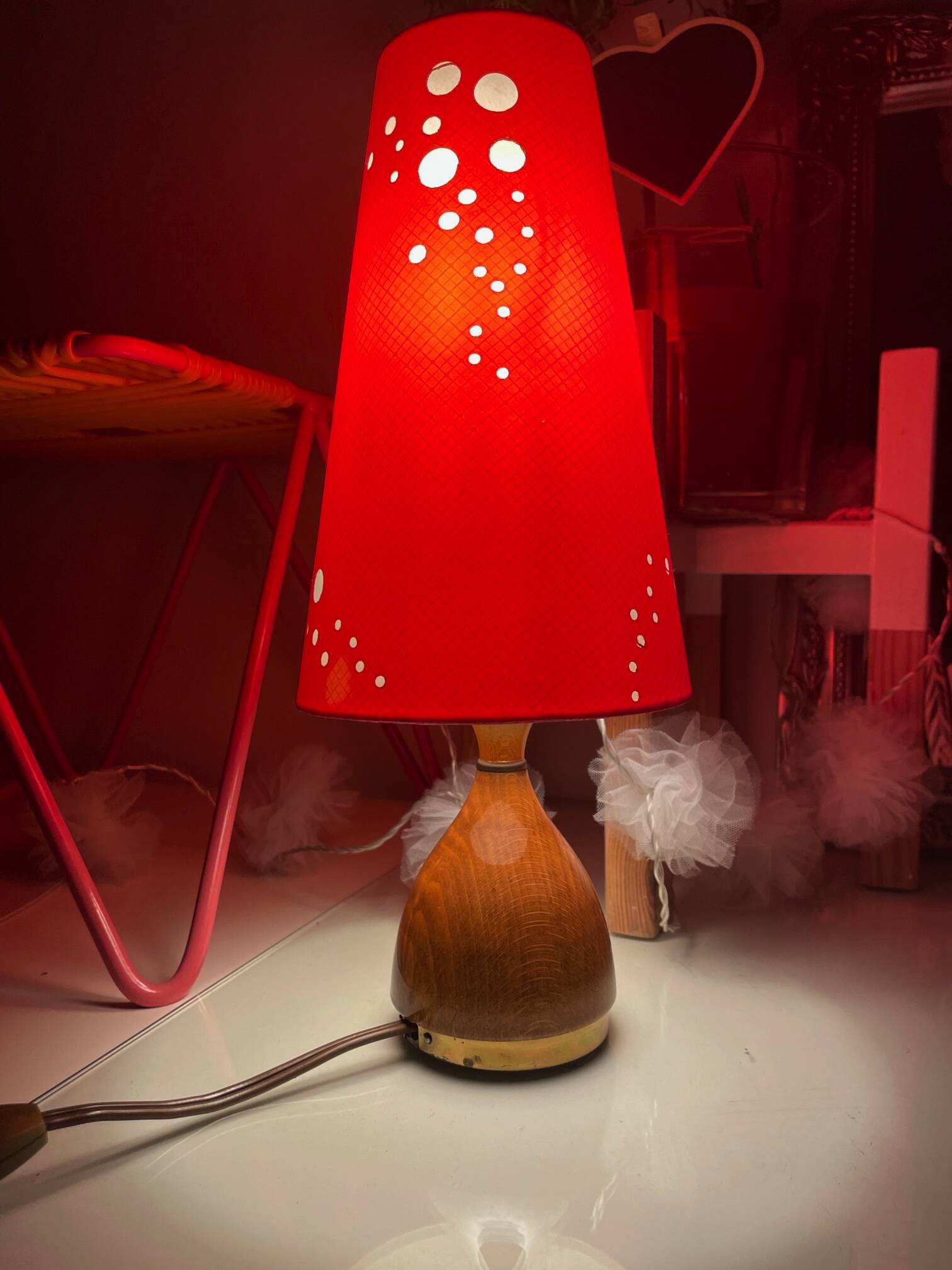 Bedside lamp, Fehag Halle, 1964