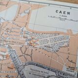 Printed in 1902, map of Caen.