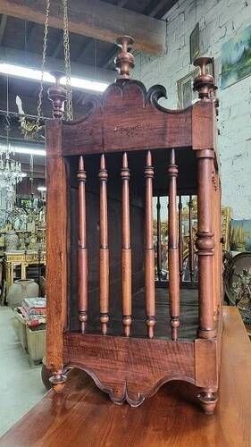 Panetiere ancienne en noyer du xix ème siecle