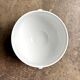 Pillivuyt white porcelain eared salad bowl
