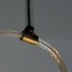 Venetian glass chandelier from Murano and brass, circa 1950.