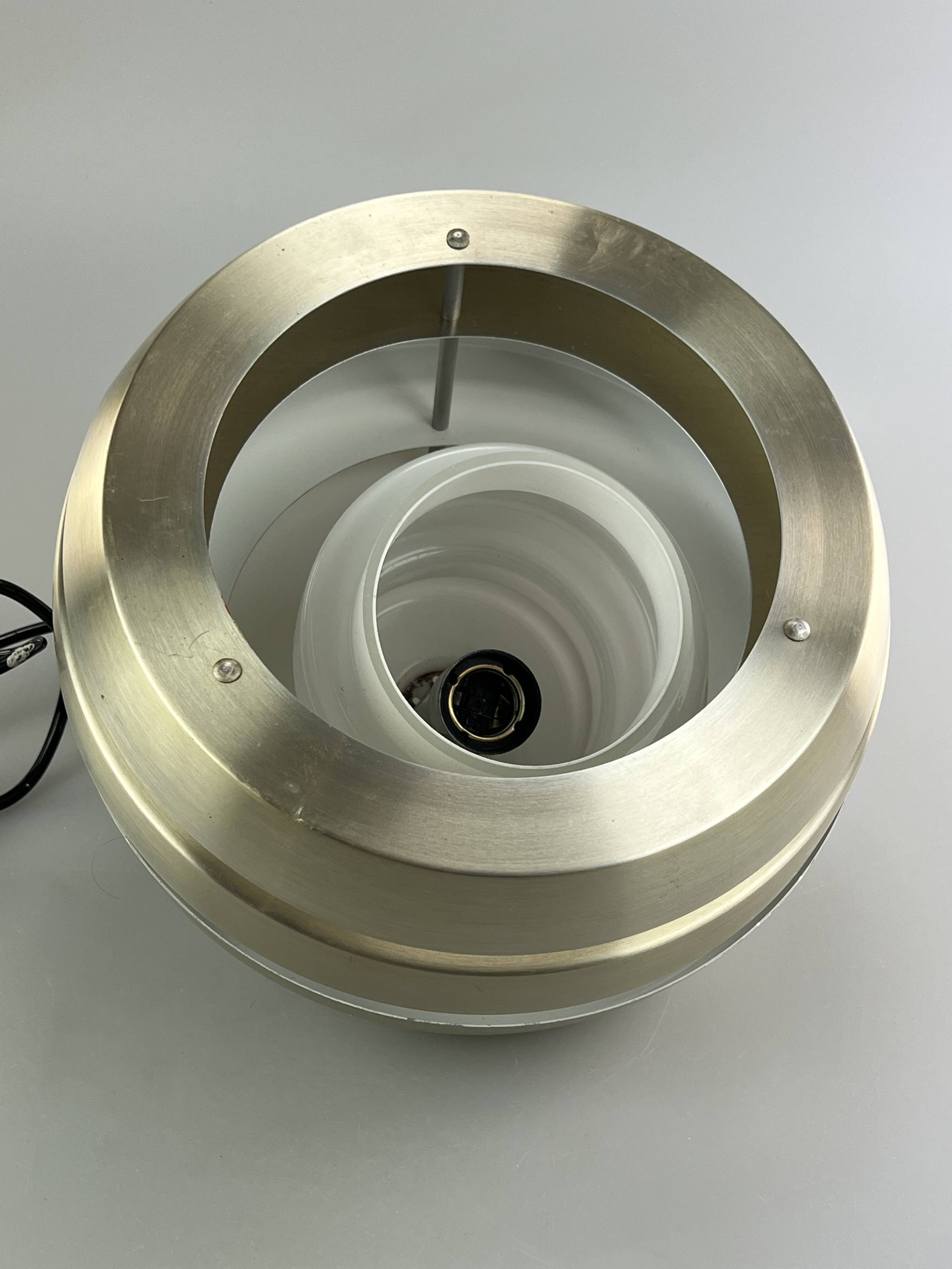 60s 70s lamp light ceiling lamp aluminum space age design 60s 70s